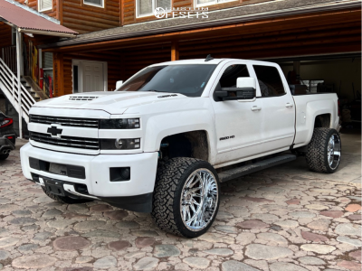 2016 Chevrolet Silverado 2500 HD LT - 24x14 -76mm - TIS 547c - Suspension Lift 3" - 33x14.5