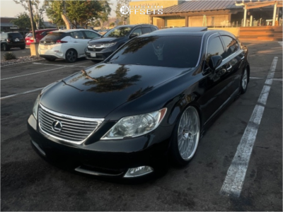 2008 Lexus LS460 with 20x10.5 16 Work VS-XX and 235/35R20