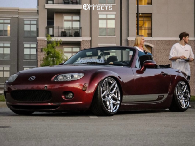 2008 Mazda MX-5 Miata with 18x8.5 35 Heritage Ebisu Monoc