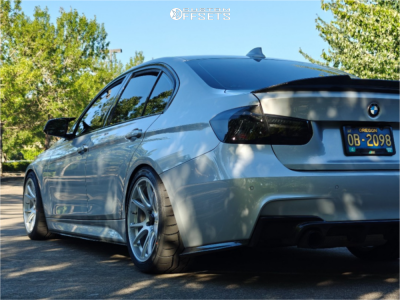 2018 BMW 340i with 18x9.5 35 Konig Freeform and 245/40R18 Falken Azenis