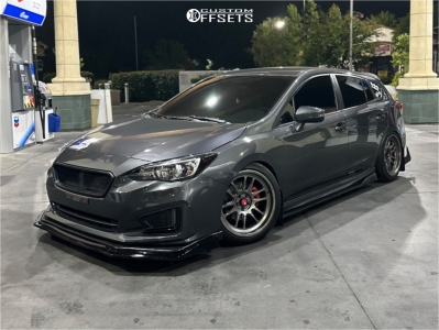 2019 Subaru Impreza with 18x9.5 35 Aodhan Ah07 and 245/40R18