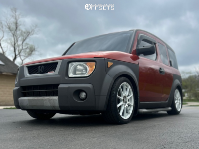2003 Honda Element with 18x8.5 45 Enkei TS10 and 235/45R18 Pirelli