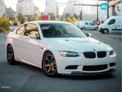2008 BMW M3 with 18x9.5 25 Japan Racing SL03 and 265/35R18