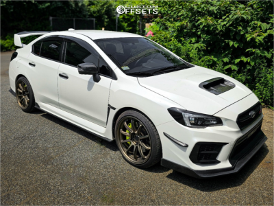 2021 Subaru WRX STI with 19x9.5 38 Work Emotion Zr10 and 245