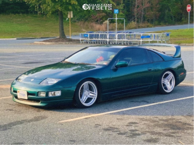 1995 Nissan 300ZX with 17x9 35 Anovia Treble and 205/40R17 Lexani