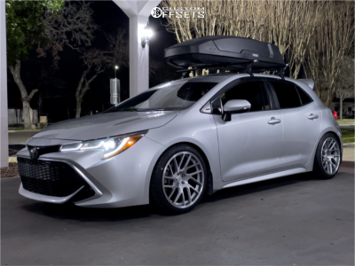 2019 Toyota Corolla with 18x9.5 35 Anovia Elder and 255