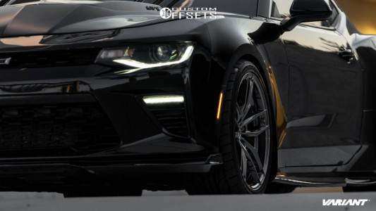 2018 Chevrolet Camaro with 20x10 25 Variant Krypton and 285/30R20 Nitto ...