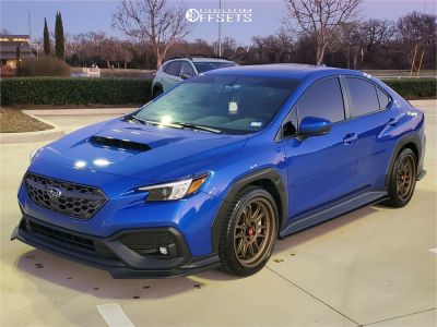 2022 Subaru WRX with 18x8.5 35 Aodhan Ah07 and 245/40R18 Dunlop Sp