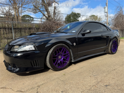1999 Ford Mustang GT - 18x10 22mm / 18x11 23mm - Forgestar F14 - Lowering Springs - 285/35R18 / 335/30R18