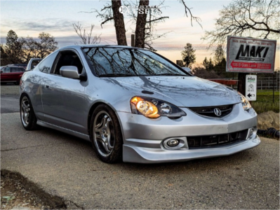 2003 Acura RSX Base - 17x7 35mm - Advan Racing SA3R - Coilovers - 225/45R17