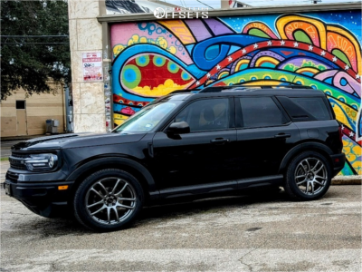 2021 Ford Bronco Sport with 20x8.5 35 Vors Tr4 and 255/45R20 Cooper