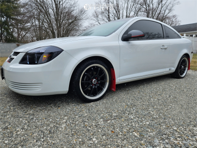 2010 Chevrolet Cobalt Base - 17x7 40mm - Drag Dr9 - Lowering Springs - 205/40R17