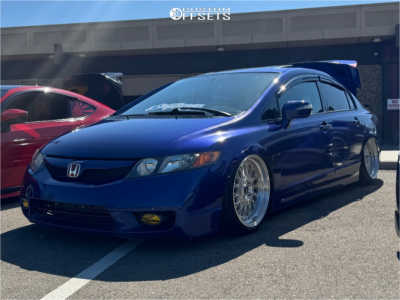 2009 Honda Civic Si - 18x9.5 35mm - ARC Ar1 - Air Suspension - 225/40R18