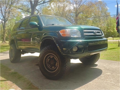 2002 Toyota Sequoia - 17x9.5 -18mm - Black Rhino Armory - Suspension Lift 4" - 315/70R17