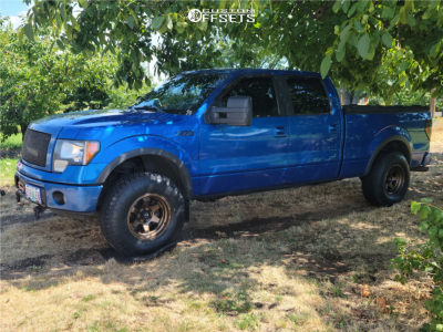 2013 Ford F-150 FX4 - 17x10 -18mm - Fuel Shok - Leveling Kit - 285/75R17