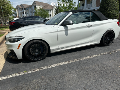 2018 BMW M240i Base - 18x8.5 35mm - Forgestar F14 - Lowering Springs - 225/40R18