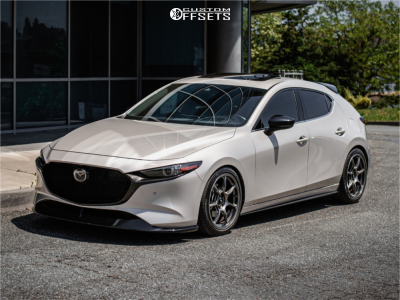 2022 Mazda 3 - 18x8.5 42mm - Konig Ultragram - Lowering Springs - 235/40R18