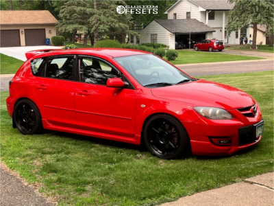 2008 Mazda 3 Mazdaspeed - 18x8.5 35mm - Motegi Mr145 - Coilovers - 225/40R18