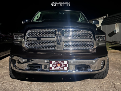 2017 Ram 1500 with 22x12 -44 TIS 544MB and 33/12.5R22 AMP Terrain ...