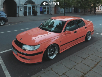 2001 Saab 9-5 - 18x9 35mm - Hart Wheels HR83 - Air Suspension - 205/40R18