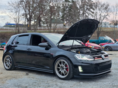 2017 Volkswagen GTI with 18x8.5 35 Konig Countergram and 235/40R18