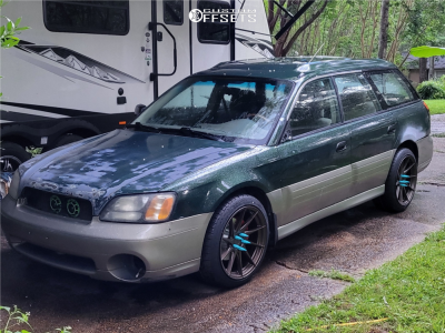 2000 Subaru Outback with 18x9.5 35 Aodhan Ah09 and 245/40R18 Kosic Drs ...