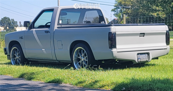 1987 Chevrolet S10 with 18x8.5 10 Vision Torque and 215/45R18 General ...