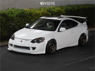 2002 Acura RSX with 17x9.5 15 A-Tech Monoblock and 255/40R17