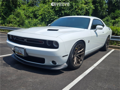 2018 Dodge Challenger with 20x9.5 12 MRR M392 and 275/40R20 Atturo