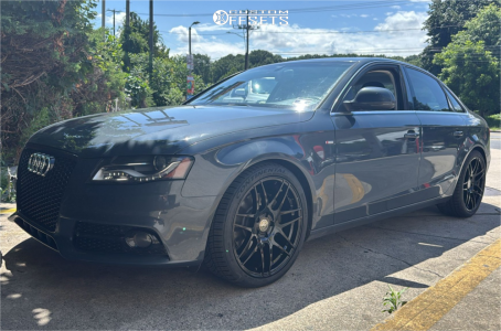 2009 Audi A4 Quattro Base - 19x8.5 35mm - Forgestar F14 - Lowering Springs - 255/35R19