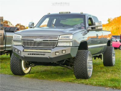 2006 Chevrolet Silverado 2500 HD LS - 24x14 -76mm - American Force Trax - Leveling Kit - 33x13.5