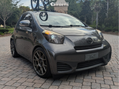 2012 Scion IQ with 17x8 45 Konig Ampliform and 205/40R17 Lexani Lxuhp ...