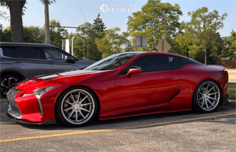 2018 Lexus LC500 with 22x9.5 15 Ferrada Fr4 and 265/35R22 Pirelli