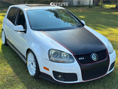 2008 Volkswagen GTI with 18x8.5 40 ESR Cs18 and 225/35R18 Lexani Lx