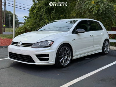 2016 Volkswagen Golf R with 18x8 45 Enkei Ts10 and 235/40R18 Nitto Neo ...