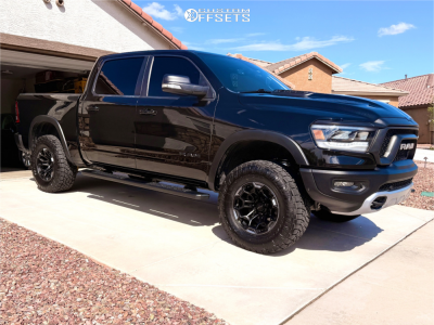 2019 Ram 1500 - 18x9 -12mm - Defiant Df03 - Leveling Kit - 35" x 12.5"