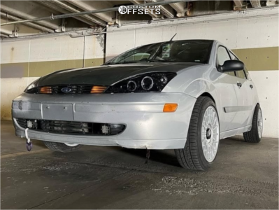 2003 Ford Focus with 18x9.5 35 Rotiform Las-r and 245/35R18