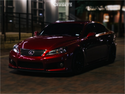 2008 Lexus IS F Base - 19x9.5 42mm / 18x9.5 35mm - Forgestar Cf10 - Lowering Springs - 245/35R19 / 275/35R18