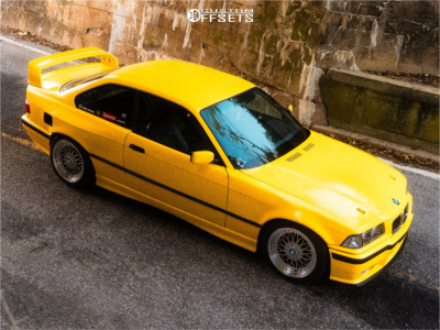 1993 BMW 325is Base - 17x8.5 15mm - JNC Jnc004 - Coilovers - 225/45R17