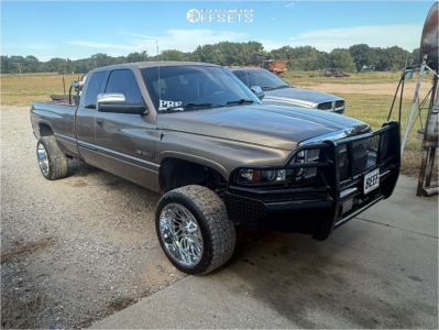 2001 Dodge Ram 2500 Base - 22x12 -44mm - Luxxx HD Lhd19 - Leveling Kit - 33x12.5