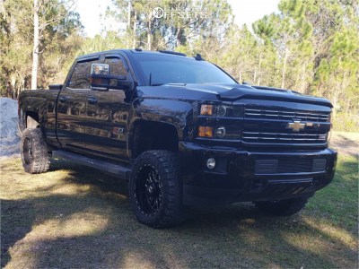 2019 Chevrolet Silverado 2500 HD - 20x12 -44mm - TIS 544BM - Suspension Lift 3" - 33" x 12.5"