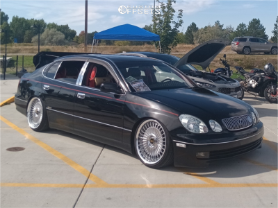 2001 Lexus GS430 with 19x9.5 22 Work Emitz and 225/35R19 Lexani Lx ...
