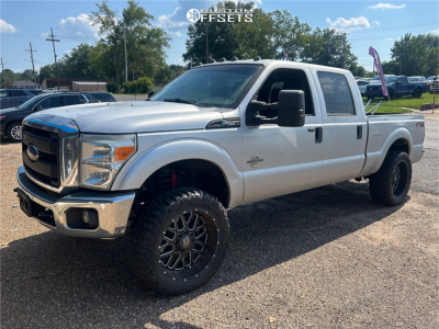 2014 Ford F-250 Super Duty XL - 22x9 25mm - XD Grenade - Leveling Kit - 35x12.5