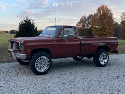 1978 Chevrolet K20 - 22x12 -44mm - KG1 Forged Rays - Suspension Lift 2.5" - 35" x 12.5"