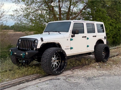 2015 Jeep Wrangler - 24x14 -76mm - TIS 544MB - Stock Suspension - 33" x 14.5"