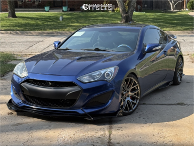 2016 Hyundai Genesis Coupe - 19x9.5 36mm - Axe Cs Lite - Coilovers - 225/35R19