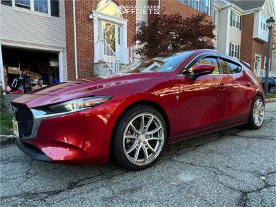 2023 Mazda 3 - 18x8.5 35mm - Anovia An-10 - Lowering Springs - 235/40R18