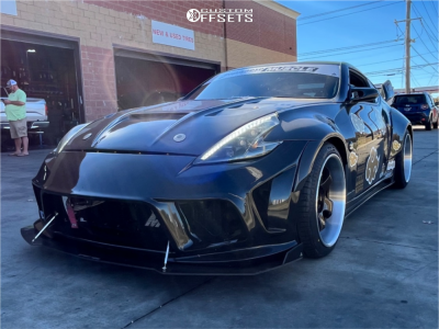 2013 Nissan 370Z Base - 19x10 5mm / 19x12 -7mm - Precision Forged Custom - Coilovers - 265/35R19 / 305/30R19