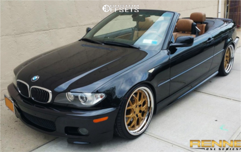 2004 BMW 330Ci Base - 19x8.5 35mm / 19x9.5 40mm - Rennen Csl-2 - Coilovers - 235/35R19 / 265/30R19