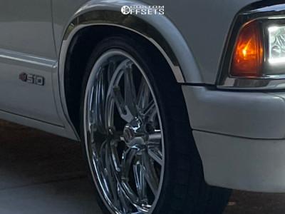 1995 Chevrolet S10 with 20x8 1 US Mags Rambler and 235/35R20 Nitto ...